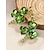 baratos Dia de São Patricio-Brincos femininos de liga metálica com design de trevo de cristal verde, perfeitos para o Dia de São Patrício e festas do dia a dia, elegantes e festivos.