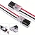 billige Husholdningsartikler-50 stk. stikbare LED-ledningsstik, kompakte 2-bens 2-vejs universelle ledningsterminaler, AWG 20-24 afisoleringsfri hurtigsplejsningsledningsstik