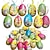 cheap Novelty Toys-20PCS Easter Eggs Rabbit Painting Pendant Foam Funny Painted Paper Eggs Colorful Educational Hanging Ornaments