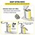 cheap Kitchen Set-Commercial Can Opener, 18.9 Inches Long, Manual Stainless Steel for Cans Up to 11.8 Inches High, Fixed with Clamp or Screws, Ergonomic Rotating Handle and a Spare Blade