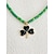 billige Tilbehør-Damekjede med kløvermotiv i legering og akryl med flere anhengsstiler, grønne perler, perfekt for St. Patricks dag og hverdagsbruk.