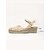 billige Kvinner-Beige bohemske heklede espadriller i kileform til dame – ideelle for sommerferier, strandresorter og uformelle utflukter