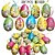 cheap Novelty Toys-20PCS Easter Eggs Rabbit Painting Pendant Foam Funny Painted Paper Eggs Colorful Educational Hanging Ornaments