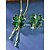 voordelige St. Patrick&amp;#39;s Day-Dameshanger met groene klaver van legering, die ook als ketting of broche gedragen kan worden, perfect voor St. Patrick's Day en dagelijks gebruik.