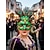 billiga Tillbehör-Kvinnors påfågelns fjädrar venetianska maskeraddräktmask - grön paljetkostymaccessoar för karnevalfester Mardi Gras cosplay och eleganta maskeradevenemang