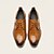 economico Scarpe Derby-scarpe oxford da uomo in similpelle con motivo coccodrillo marrone - eleganti scarpe eleganti con lacci per abbigliamento formale e da lavoro