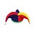 preiswerte Zubehör-Herren Polyester Spaßvogel Mardi Gras Hut und Clownnose-Set – perfekt für Karneval und Maskenpartys