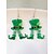 billige tilbehør-Akryl shamrock-øreringe til kvinder med shamrock-motiv til St. Patricks Day, let glitterdesign, flere kløver- og irsk-tema-stilarter tilgængelige, perfekte til parader, fester, begivenheder og højtidsfejringer.