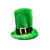 billige tilbehør-Herresæt med leprechaunhat og kunstskæg til St. Patricks Day, grøn irsk høj hat med aftageligt kunstskæg, blødt polyestermateriale, flerfarvede muligheder til parade-, fest- og festivaltøj