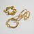 رخيصةأون اكسسوارات الرقص-Samba Accessories إكسسوارات السامبا أساور ذهبية بوهيمية قابلة للتكديس - أساور سلكية متعددة الطبقات وأساور بلاستيكية هندسية
