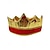 billiga Tillbehör-Menns polyester tyg kungakrona – guld- och röd design perfekt för karneval och maskeradfester