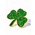 cheap Accessories-Women's St. Patrick's Day Shamrock Brooch Pin Set, Alloy Material w, 4-Piece Clover Pin Set, Elegant &amp; Festive Irish Style for Hats, Jackets, Bags, Parades, Parties &amp; Holiday Celebrations
