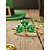 billiga Tillbehör-Damring med klövermotiv för St. Patricks dag, kopparmaterial, eleganta irländska lyckosmycken för damer, perfekt för högtidsfiranden, parader, fester och festliga kläder