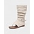 baratos Cowboy &amp; Western Boots-Botas femininas marrons estilo boho, cano curto, bico aberto, em camurça com detalhe de fivela – calçado estiloso para festivais, perfeito para festivais de música e eventos ao ar livre.
