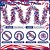preiswerte USA 250.-66 Fuß lange patriotische Lametta-Girlande mit amerikanischen Flaggen, dick &amp;Flauschige, rot-weiß-blaue Metallic-Girlande für den 4. Juli, den Unabhängigkeitstag, Gedenktag, Dekorationen,