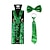 billige tilbehør-Herresæt med pailletter i polyester, seler og slips, lynlåsdesign, flere farver, perfekt til St. Patricks dag og karnevalsfester