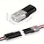 billige Husholdningsartikler-50 stk. stikbare LED-ledningsstik, kompakte 2-bens 2-vejs universelle ledningsterminaler, AWG 20-24 afisoleringsfri hurtigsplejsningsledningsstik