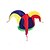 preiswerte Zubehör-Herren Polyester Spaßvogel Mardi Gras Hut und Clownnose-Set – perfekt für Karneval und Maskenpartys