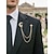 abordables Boda ACC-Broche de aleación con forma de luna y estrella de diamantes falsos para hombre, disponible en oro y plata, perfecto para bodas y eventos formales.