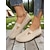 billige Damesko-Grønne slip-on strikkede damesko – åndbare og behagelige sko til både festivaler og hverdagsstil.
