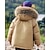 cheap Boy's Outdoor Jackets-Kids Unisex Down Jacket Outdoor Jacket Outerwear Solid Color Long Sleeve Pocket Keep Warm Windproof Coat Outdoor Daily Basic Black White Yellow Winter 5 years+
