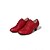 baratos Sapatos Para Dança de Salão &amp; Dança Moderna-Sapatos profissionais femininos para dança latina - sapatos de salto médio com cadarço em couro sintético vermelho para prática de dança de salão, ideais para salsa e tango. Confortáveis e estáveis.