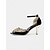 preiswerte Brautmutter/Bräutigammutter-Elegante schwarze Damen-Pumps mit Knöchelriemen und Strassverzierungen, klassische spitze Schuhe für die Mutter der Braut, perfekt für kirchliche Trauungen &amp;formelle Zeremonien