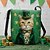 billige tilbehør-Dame crossbody-taske til St. Patricks Day, fløjlspolyester med katte- og trekløverprint, flere designs, perfekt til højtider og hverdagsbrug