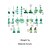 billige tilbehør-Akryl shamrock-øreringe til kvinder med shamrock-motiv til St. Patricks Day, let glitterdesign, flere kløver- og irsk-tema-stilarter tilgængelige, perfekte til parader, fester, begivenheder og højtidsfejringer.