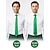 ieftine Accesorii-Cravată bărbătească din satin verde cu tema Sfântul Patrick, multiple nuanțe de verde, material fin din poliester, cravată în stil clasic și festiv pentru parade, petreceri, nunți și sărbători