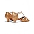 economico Scarpe per balli latini-scarpe da ballo latino da donna dorate con cinturino a T, sandali da ballo per salsa con tacco basso per ballerini professionisti e spettacoli di prova