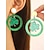 billige tilbehør-Akryl shamrock-øreringe til kvinder med shamrock-motiv til St. Patricks Day, let glitterdesign, flere kløver- og irsk-tema-stilarter tilgængelige, perfekte til parader, fester, begivenheder og højtidsfejringer.