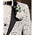 preiswerte Ringträger Anzüge &amp; Outfits-Ring-Träger Anzug Jungen Kinder Anzug Blazer &amp; Weste &amp; Hosen &amp; Hemd &amp; Krawatte Lässig Outdoor Party Mode Cool Basic Einfarbig Pailletten Tasche Knöpfe Weiß Polyester