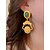 billige tilbehør-Kvindernes Mardi Gras multifunktionelle guldlegering  krystal dangle øreringe – Luksus retro tilbehør til karneval og temafester