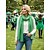 billiga Tillbehör-Lättviktig polyesterhalsduk för kvinnor, flera färger, mjuk och tunn, perfekt för St. Patricks Day och vardagsbruk