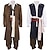 economico Costumi da uomo-Costumi da pirata Jack Sparrow Abiti Costume originale Cosplay for Per uomo Adulti Halloween Carnevale Feste Performance