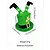 billiga St Patricks Day-Grön herrhatt med leprechaunmotiv för St. Patrick's Day, polyestermaterial med guldfärgad shamrock, perfekt för St. Patrick's och karnevalsfiranden, roligt och festligt tillbehör