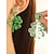 billige tilbehør-Akryl shamrock-øreringe til kvinder med shamrock-motiv til St. Patricks Day, let glitterdesign, flere kløver- og irsk-tema-stilarter tilgængelige, perfekte til parader, fester, begivenheder og højtidsfejringer.