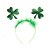 abordables Accesorios-Diadema de trébol para el Día de San Patricio: diadema de trébol verde con purpurina y detalle de plumas para niños. &amp;Adultos, accesorio para fiesta de disfraces de festival irlandés