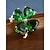 voordelige St. Patrick&amp;#39;s Day-Dameshanger met groene klaver van legering, die ook als ketting of broche gedragen kan worden, perfect voor St. Patrick's Day en dagelijks gebruik.
