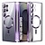 abordables Carcasas Samsung-teléfono Funda Para Samsung galaxia S26 Ultra Plus S25 S25 Edge S24 S23 S22 Plus Ultra Funda Trasera Transparente Magnética Antigolpes Retro TPU
