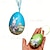 cheap Novelty Toys-20PCS Easter Eggs Rabbit Painting Pendant Foam Funny Painted Paper Eggs Colorful Educational Hanging Ornaments