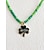 billige Tilbehør-Damekjede med kløvermotiv i legering og akryl med flere anhengsstiler, grønne perler, perfekt for St. Patricks dag og hverdagsbruk.
