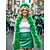 billiga St Patricks Day-Grön fjäderboa för kvinnor, mjukt fjädermaterial, perfekt för St. Patricks dag, karneval och festliga firanden