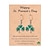 preiswerte Zubehör-Damen-Set aus Armband und Ohrringen mit Kleeblattmotiv aus einer Legierung und Acryl, grüne und weiße Perlen, perfekt für den St. Patrick's Day und den Alltag.