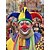 preiswerte Zubehör-Herren Polyester Spaßvogel Mardi Gras Hut und Clownnose-Set – perfekt für Karneval und Maskenpartys