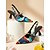 tanie Sandały na obcasie z odkrytymi piętami-Damskie, kolorowe, retro buty na obcasie typu slingback z lat 50. – spiczasty nosek z geometrycznym nadrukiem, wygodne, niskie obcasy na co dzień i na imprezę