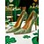 abordables Día de San Patricio-Zapatos de tacón de aguja de satén verde para mujer, con punta puntiaguda, elegantes zapatos de fiesta para mujer, perfectos para las celebraciones del Día de San Patricio.