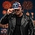 billige Patriotiske 250 hatter-Herre USAs 250-årsjubileumshatt Baseballcaps Solhatt Trucker Hat Blå polyester Trykt mønster Patriotisk Mote Fritid Gate Daglig Amerikansk amerikansk flagg Justerbare Solkrem Pustende