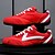 cheap Casual Sneakers-Men's Red and White Sport Sneakers – Stylish Athletic Shoes with Durable Sole and Breathable Upper, Perfect for Running, Sports and Casual Wear